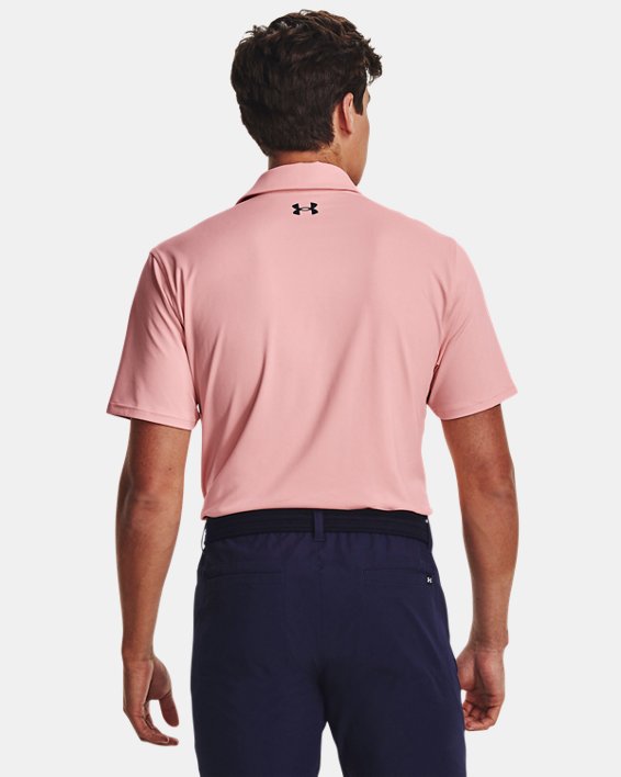 Men's UA Tee To Green Polo in Pink image number 1